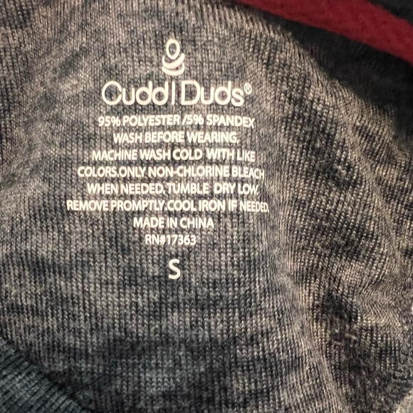 Cuddl Duds Women’s S Pajama Set - Black White Red - Picture 7 of 8